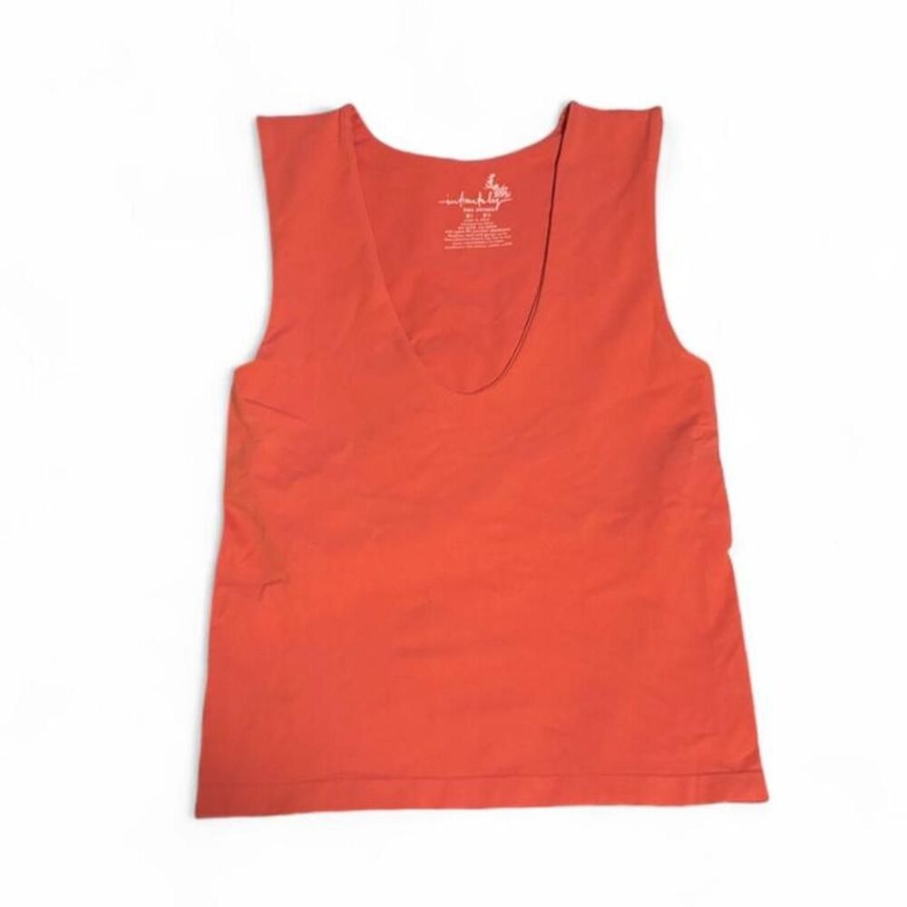 NWT Free People Clean Lines Tank Sz M/L Bra Top Intimately Seamless Copper Rose